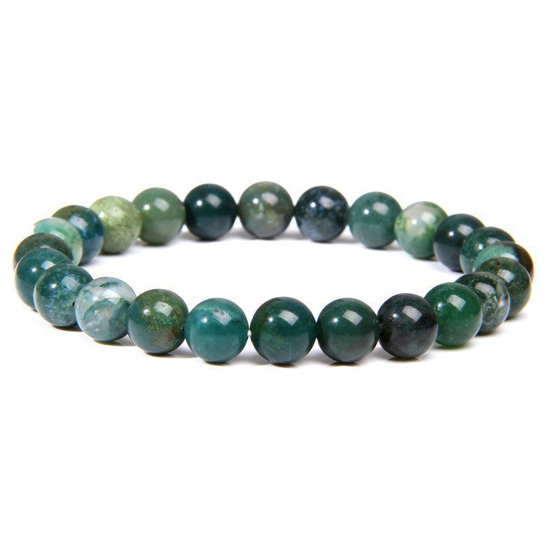 Tigereye White-barked Pine Agate Crystal Stone Bracelets - Aquatic Plants MegaBDM