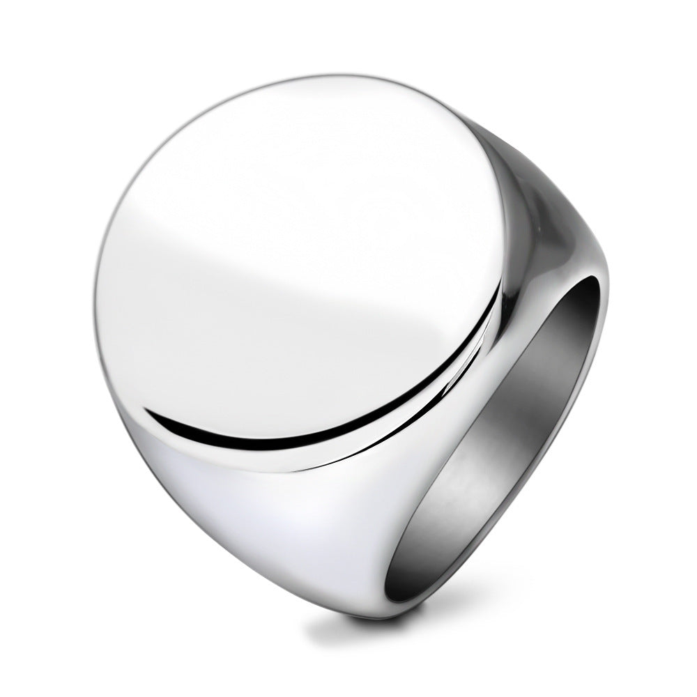 Steel Solomon Seal Jupiter Mars Mercury Moon Ring MegaBDM