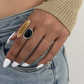 Women's Style Retro Minority Single Design Versatile Ring - White K-00997 MegaBDM