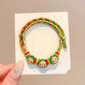 Boat Festival Carrying Strap Colorful Rope Wind Hand-woven Bracelet - 52# Colorful Braided Rope Three Colors-Green MegaBDM