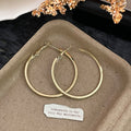 Hoop Tide Ear Design Simple High Sense Earrings - 43374cm Gold Hoop Earrings MegaBDM