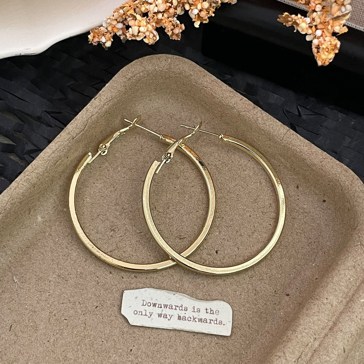Hoop Tide Ear Design Simple High Sense Earrings - 43374cm Gold Hoop Earrings MegaBDM