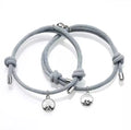 Alloy Sun Moon Oath Couple Magnet Bracelet - Light Gray MegaBDM