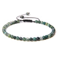 Agate Stone Braided Adjustable Gemstone Beads Bracelet - 40 MegaBDM