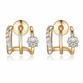 Women's Ear Elegant Big Hoop High-grade Minimalist Earrings - Gold Paw Earrings MegaBDM
