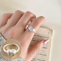 Korean Iti Pony Female Irregular Fashion Graceful Rings - JZ7976 / Adjustable Opening MegaBDM