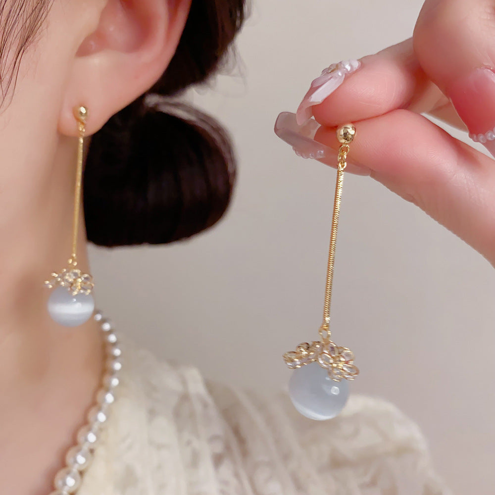 Affordable Luxury Fashion Opal Long Female Simple Temperamental Design Sense Rings MegaBDM