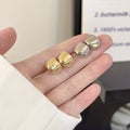 Women's Simple Irregular Metal For Retro Style Stud Earrings MegaBDM