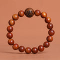 Women's & Men's Jujube Tree Carving Crafts Buddha Prayer Beads First Single Bracelet - Lightning Strike Jujube Tree Eight Diagrams Beads Bracelet / 1.0 MegaBDM