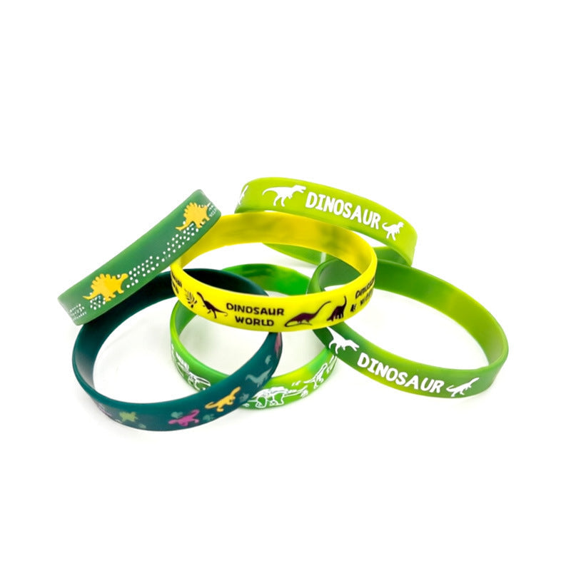 Children's Dinosaur Theme Party Rubber Wristband Printed Bracelet MegaBDM