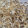 Men's Brushed Cord For Braiding Style Personalized Minority Rings - Five Blessing Gold / Adjustable Opening MegaBDM