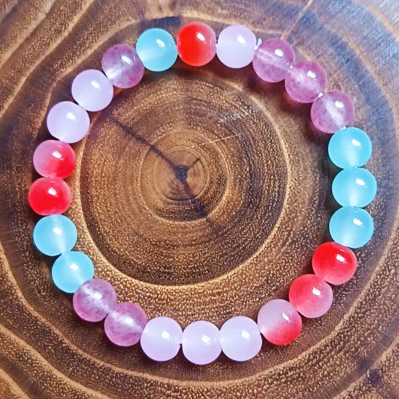 Versatile Classic Comfortable Xi Glass Tigereye Bracelet - T-4 / Glass MegaBDM