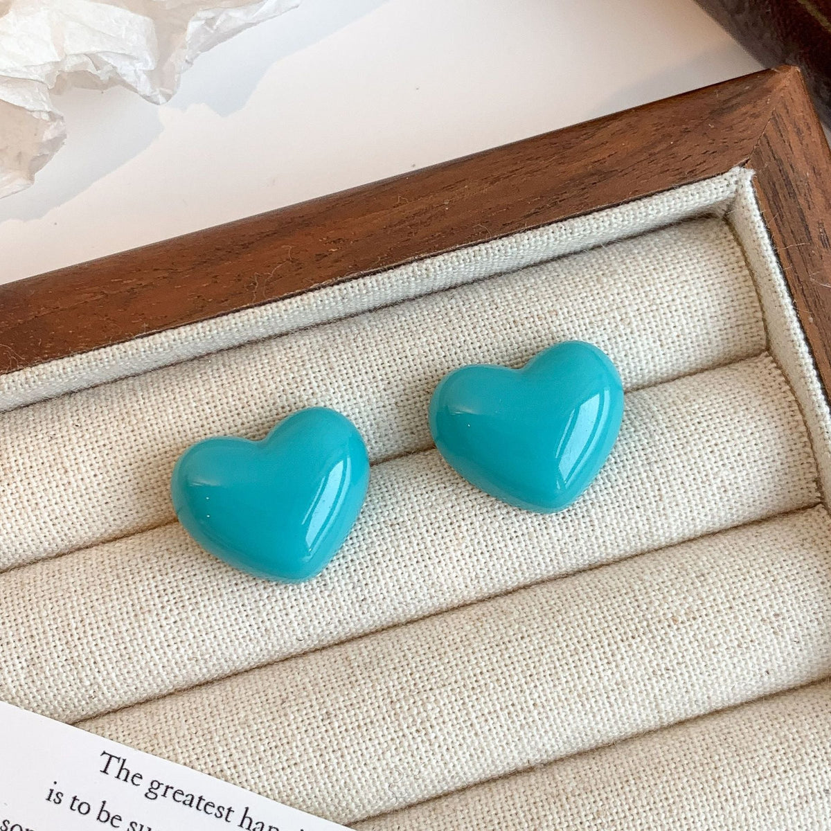 Women's Retro Blooming Acrylic Curved For Simple Stud Earrings - 90# MegaBDM