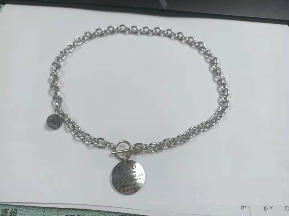 Women's & Men's Fashion Simple Titanium Steel Sweater Chain Personalized Hip Hop Necklace - B50 MegaBDM