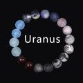Men's Natural Stone Universe Planet Beads Galaxy Trendy Frosted Bracelets - FD2410 / Bead Diameter 10mm (Chain Length 19cm) MegaBDM