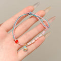 Women's & Men's Colorful Braided Rope Thread Design Simple Bracelet - 89# Bamboo Joint-Small Blue .. MegaBDM