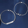 Has Met Locust Bird Couple Simple Design Valentine's Day Gift Bracelet MegaBDM