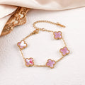 Popular High-quality Titanium Steel Clover Real Fritillary Bracelet - Pink Fritillary / 13mm MegaBDM