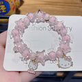 Korean Style Big Ear Dog Cartoon Bracelets - Pink Cat Candy Bracelet Bag MegaBDM