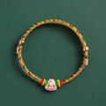 Festival Colorful Rope Handmade Braided Wire Bracelets - Colorful Ropes Single Pink MegaBDM