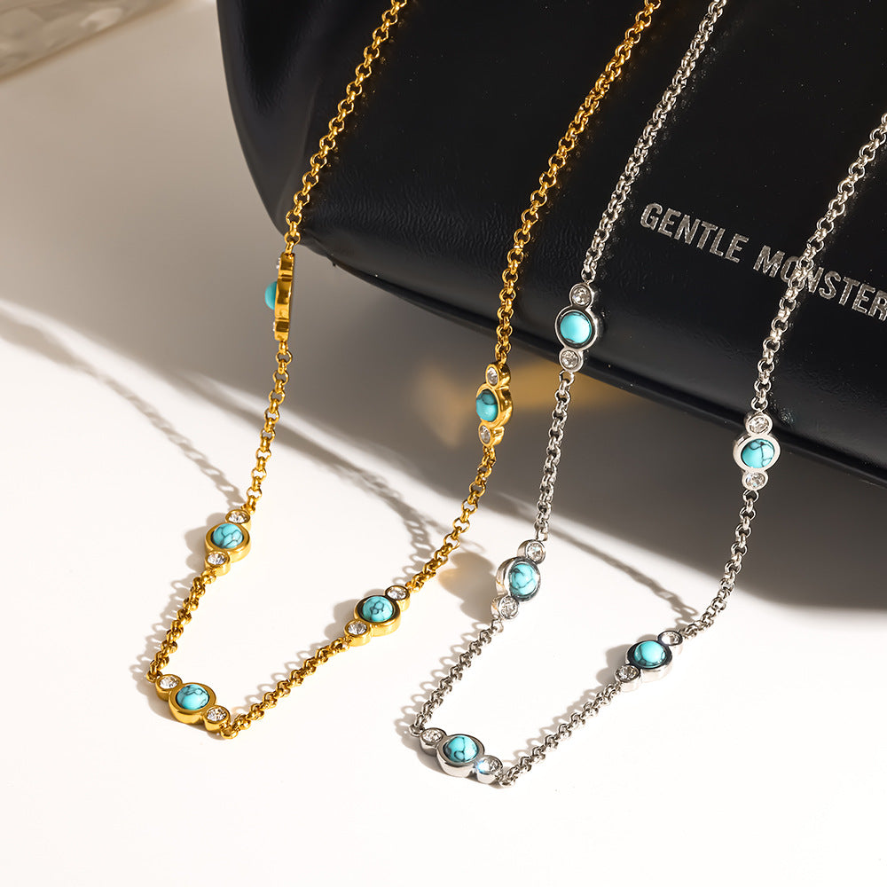 Women's Chain Stainless Steel Waterproof Light Luxury Minority Necklace MegaBDM