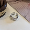 Luxury Saturn Design Open Titanium Steel Rings - Silver New Saturn Ring MegaBDM