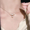 Women's Sier Light Luxury High-grade Design Clavicle Necklaces - XL0361 MegaBDM