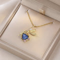 Women's Elegant Rainbow Fashion Star Moon Clavicle Necklaces - X0344 MegaBDM