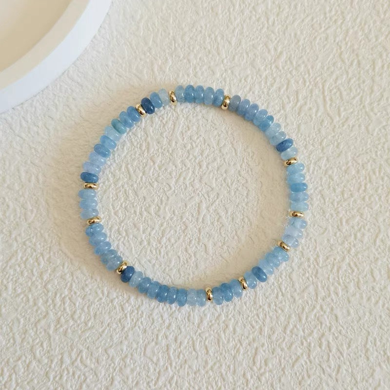 Rough Stone Crystal Design Versatile Light Bracelet - Aquamarine Bracelet MegaBDM