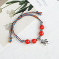 Women's Ceramic Beaded Fresh Antique Ethnic Style Simple For Summer Bracelets - 1690-05 Horse Red MegaBDM