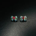 Vintage Pink Geometric Sweet Flowers Ear Stud Earrings - 3588 Ear Studs MegaBDM