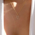 Of God Crystal Simple Devil's Eye Personalized Clavicle Chain Female Necklaces - X1454 MegaBDM