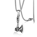 Promotional Feather Eagle Hand-held Stainless Steel Titanium Vintage Clavicle Necklace - Axe Titanium Steel Necklace MegaBDM