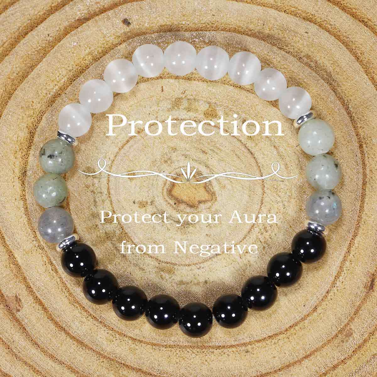 Tigereye Natural Stone Beaded Crystal Unisex Bracelet - LY27 MegaBDM