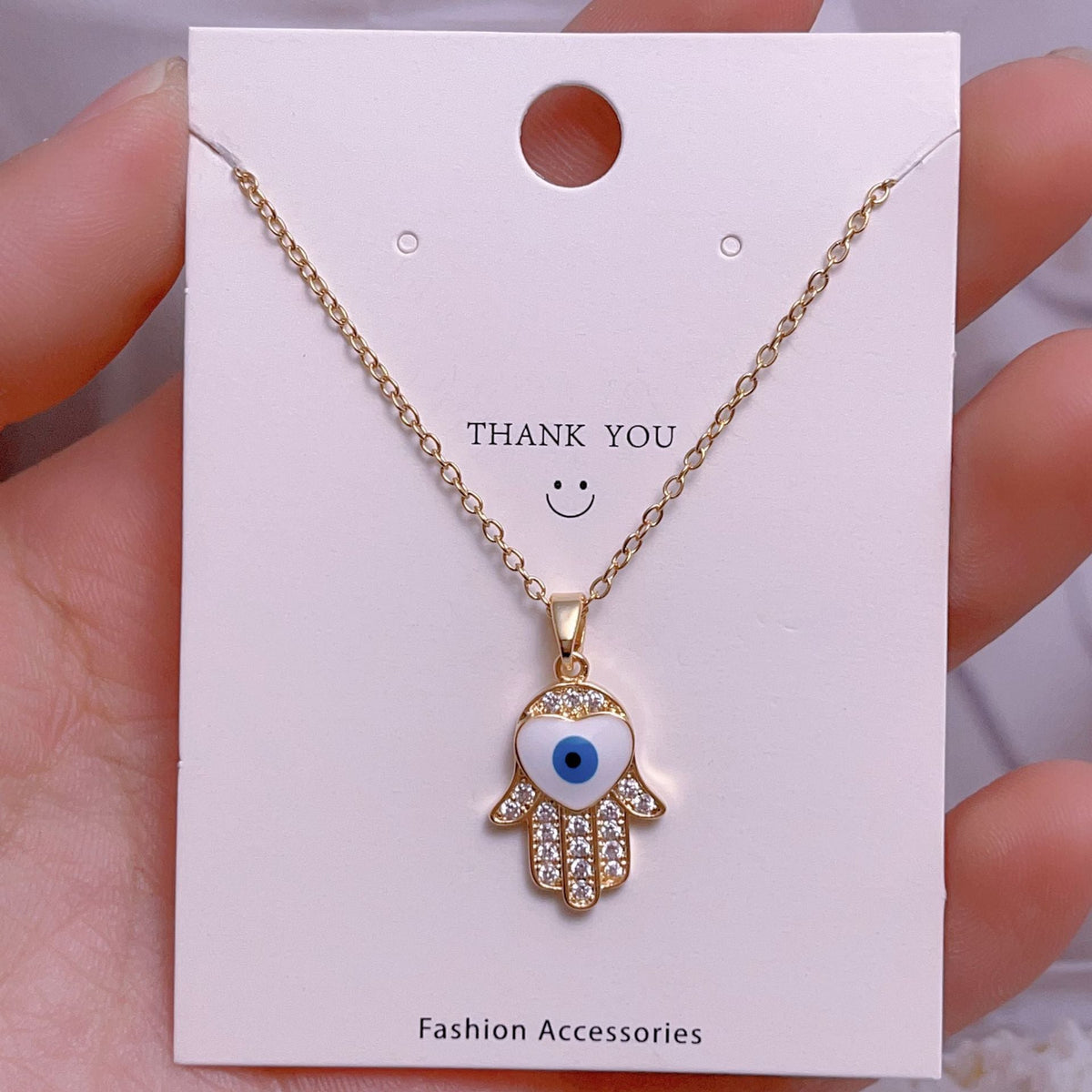 Eye Female Fashion Personality Titanium Steel Clavicle Necklaces - YJ0024 MegaBDM