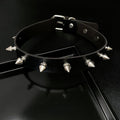 Punk Leather Rock Exaggerated Trend Neck Necklace - Black MegaBDM