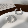 Simple Light Luxury High-grade Geometric Ear Niche Temperament Rings - Silver Earrings MegaBDM
