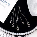 Diamond Butterfly Flower Pearl Graceful Fashionable Long Earrings - E5777-24 MegaBDM
