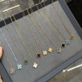 High Version V Gold Clover Thick Plated Clavicle Chain Necklaces MegaBDM