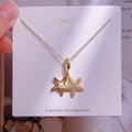 Women's Fashion Simple Love Design Light Luxury Necklace - XL2026 MegaBDM