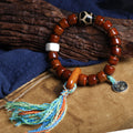 Bone Barrel Shaped Bead Crafts Tag Ethnic Bracelets - About 10 * 8mm Yak Bone Barrel Shaped Bead Bracelet1 MegaBDM