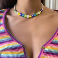 Women's Personalized Simple Contrast Color Creative Woven Necklace - 09 Necklace Gold 4149 MegaBDM
