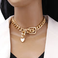 Thick Chain Buckle Clavicle Hip Hop Necklaces MegaBDM