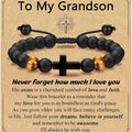 Men's Hand-knitted Rope Adjustable Cross Father's Day Bracelets MegaBDM