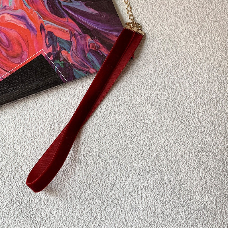 Veet Band Gothic Classic Simple Combination Necklace - Wine Red MegaBDM