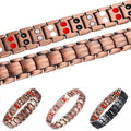 Red Copper Approved Bronze Dragon Pattern Double Bracelet MegaBDM