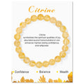 Women's Crystal Agate Light Luxury Minority Exquisite Lucky High Sense Girlfriend Bracelet - Citrine Card1 MegaBDM
