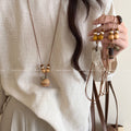 Women's Chinese Zen Bodhi Mushroom For Niche Design Sweater Necklaces MegaBDM
