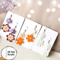 Daisy Acrylic Fresh Cute Sweet Flat Creative Earrings MegaBDM