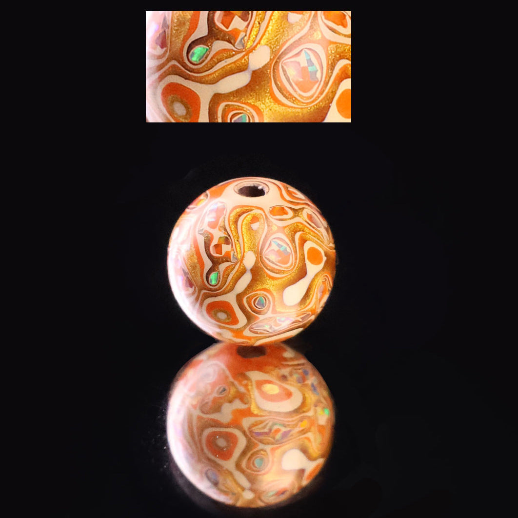 Paint Beads Opal Loose Wooden Beaded Rosewood Embryo Single Bracelets - 10mm Boutique Opal-7 MegaBDM